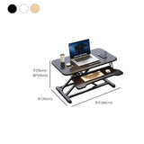 Adjustable Folding Black Wood Trestle Standing Desk Image - 19