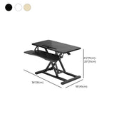 Adjustable Folding Wood Trestle Standing Desk Converter Image - 28