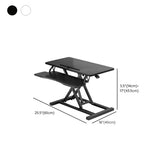 Adjustable Folding Wood Trestle Standing Desk Converter Image - 31