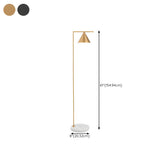 Adjustable Gold Cone Modern Metal LED Floor Lamp #size