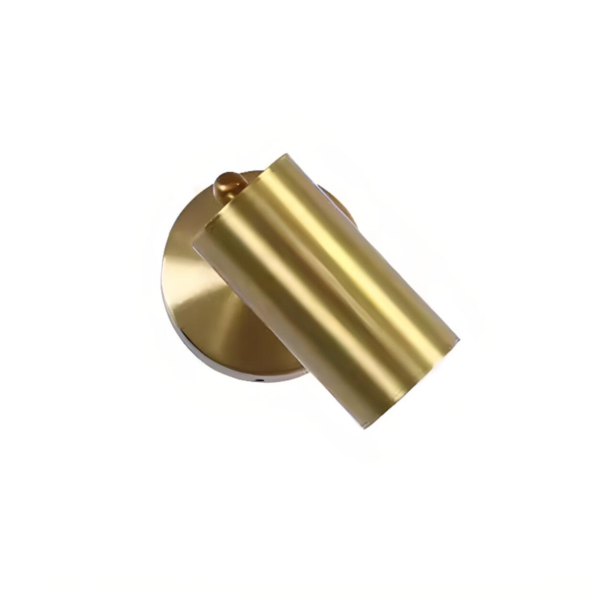 Adjustable Gold Cylinder LED Swing Arm Wall Sconce Image - 8