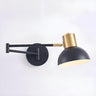 Adjustable Gold Metal LED Swing Arm Wall Light Image - 17