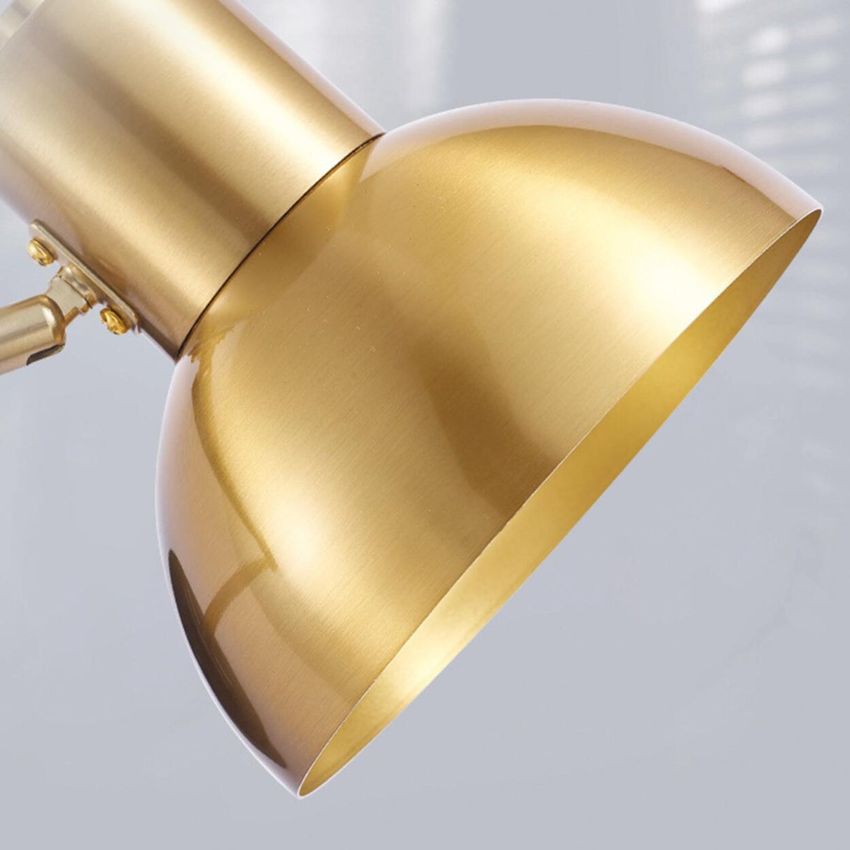 Adjustable Gold Metal LED Swing Arm Wall Light Image - 21