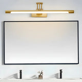 Adjustable Gold Modern Cylinder LED Vanity Light Image - 1