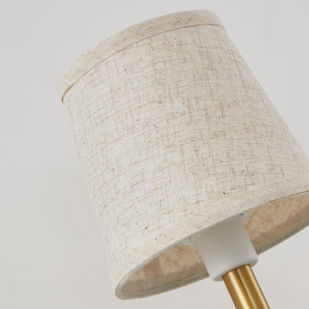 Adjustable Gold Wall Sconce with Fabric Shade Image - 12