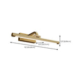 Adjustable Golden Linear Bathroom Vanity Mirror Light #size