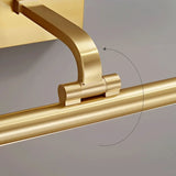 Adjustable Golden Linear Bathroom Vanity Mirror Light Image - 4