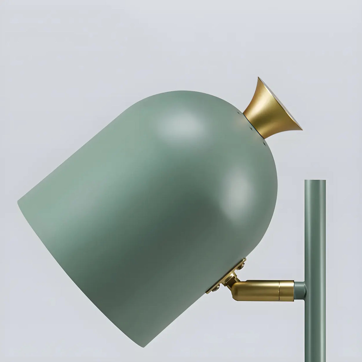 Adjustable Green Cylinder Bedside Minimalist Floor Lamp Image - 12