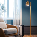 Adjustable Green Cylinder Bedside Minimalist Floor Lamp Image - 17