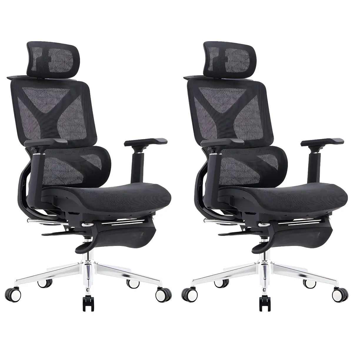 Adjustable Grey Modern Ergonomic Mesh Office Chair Image - 24