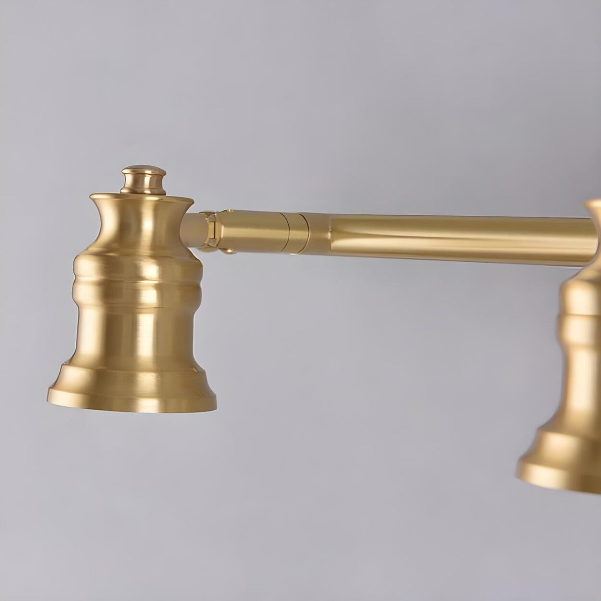 Adjustable Heads Straight Gold Brass Vanity Light Image - 10