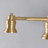 Adjustable Heads Straight Gold Brass Vanity Light Image - 10