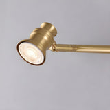 Adjustable Heads Straight Gold Brass Vanity Light Image - 11