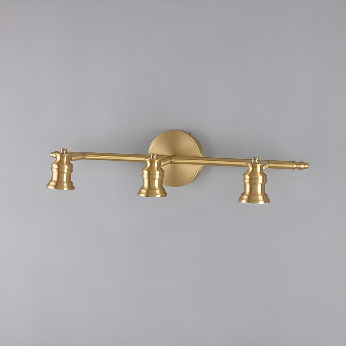 Adjustable Heads Straight Gold Brass Vanity Light Image - 12