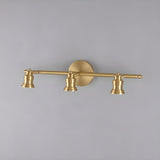 Adjustable Heads Straight Gold Brass Vanity Light Image - 12