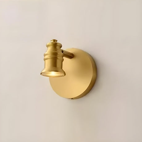 Adjustable Heads Straight Gold Brass Vanity Light Image - 2