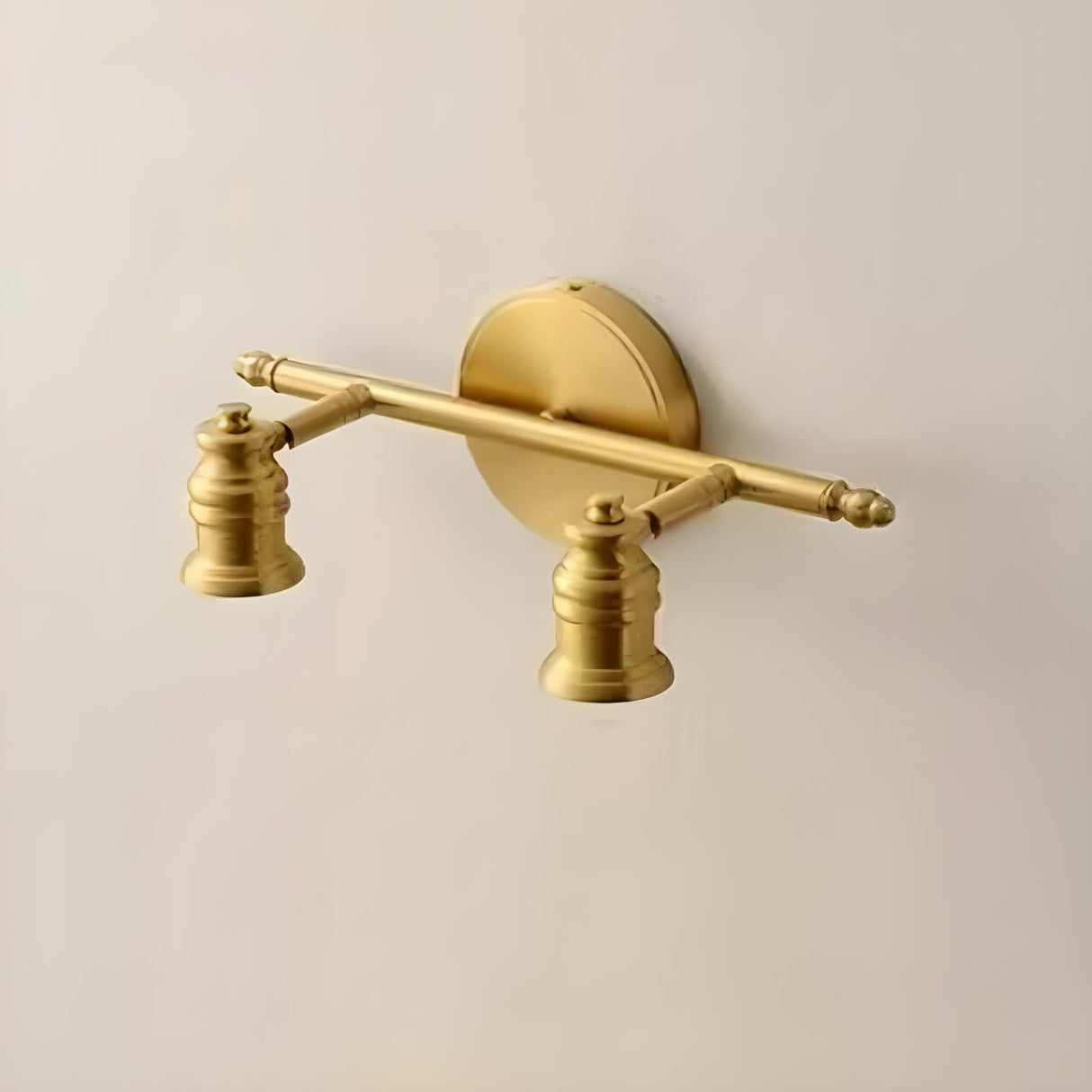 Adjustable Heads Straight Gold Brass Vanity Light Image - 5