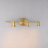 Adjustable Heads Straight Gold Brass Vanity Light Image - 8