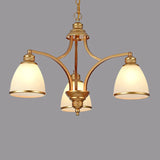 Adjustable Height 8-Light Black Gold Chandelier Image - 11