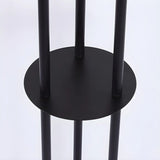 Adjustable Height Black Stand Simple Tube Floor Lamp Image - 4