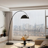 Adjustable Height Chrome Dome and Arc Floor Lamp Image - 10