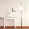 Adjustable Height Cylinder Shade Metal Base Floor Lamp Image - 2