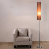 Adjustable Height Cylinder Shade Metal Base Floor Lamp Image - 7