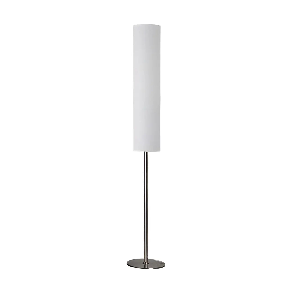 Adjustable Height Cylinder Shade Metal Base Floor Lamp Image - 9