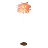 Adjustable Height Decorative White Feather Floor Lamp Image - 10