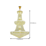 Adjustable Height Grand Gold Crystal Tiered Chandelier Image - 16