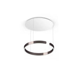 Adjustable Height Modern Minimalist LED Circular Chandelier Image - 14