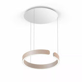 Adjustable Height Modern Minimalist LED Circular Chandelier Image - 17