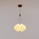 Adjustable Height Modern White Multi-Globe Chandelier Image - 13