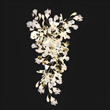 Adjustable Height White Ginkgo Leaves Chandelier Image - 9