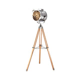 Adjustable Industrial Metallic Sliver Cylinder Floor Lamp Image - 7