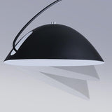 Adjustable Metal Black Dome and Arc Floor Lamp Image - 10