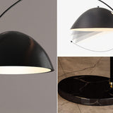 Adjustable Metal Black Dome and Arc Floor Lamp Image - 9