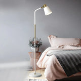 Adjustable Minimalist Green Tapered Metal Floor Lamp Image - 4