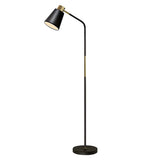 Adjustable Minimalist Green Tapered Metal Floor Lamp Image - 6