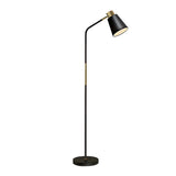 Adjustable Minimalist Green Tapered Metal Floor Lamp Image - 7