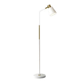 Adjustable Minimalist Green Tapered Metal Floor Lamp Image - 9