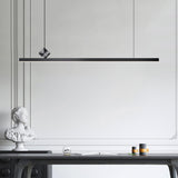 Adjustable Minimalist Linear Island Pendant Light Image - 3