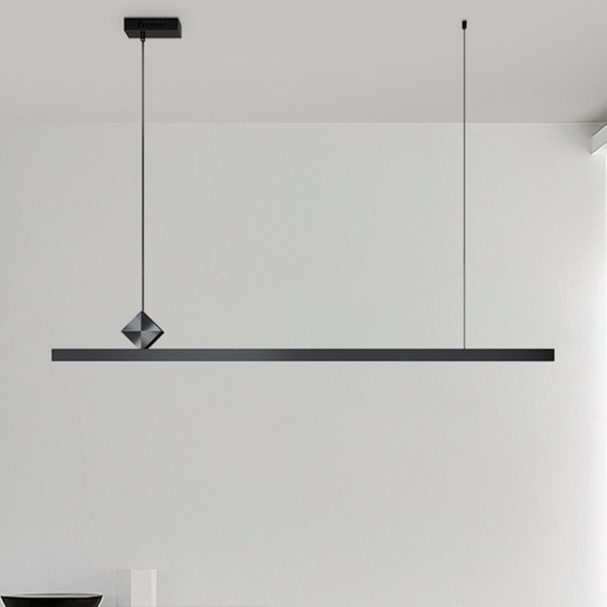 Adjustable Minimalist Linear Island Pendant Light Image - 4