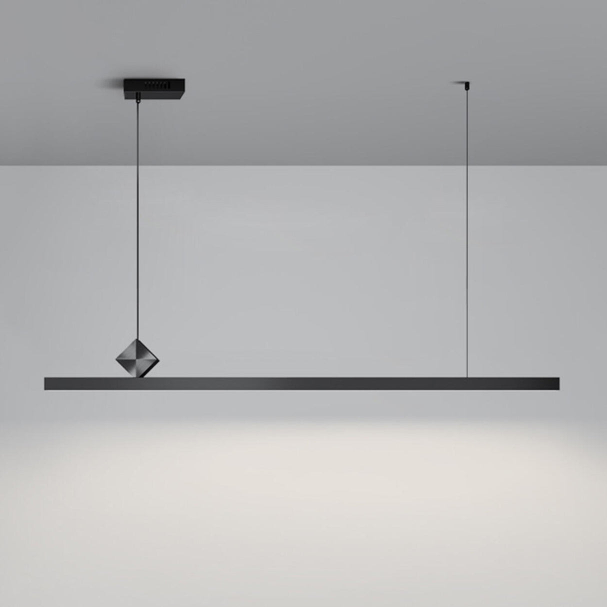 Adjustable Minimalist Linear Island Pendant Light Image - 6