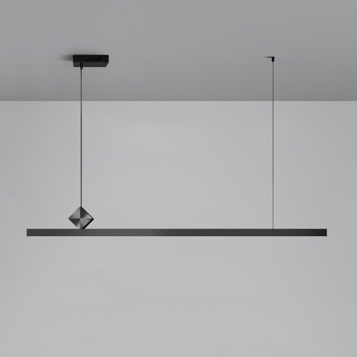 Adjustable Minimalist Linear Island Pendant Light Image - 7