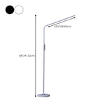 Adjustable Minimalist Linear LED Reading Floor Lamp #size