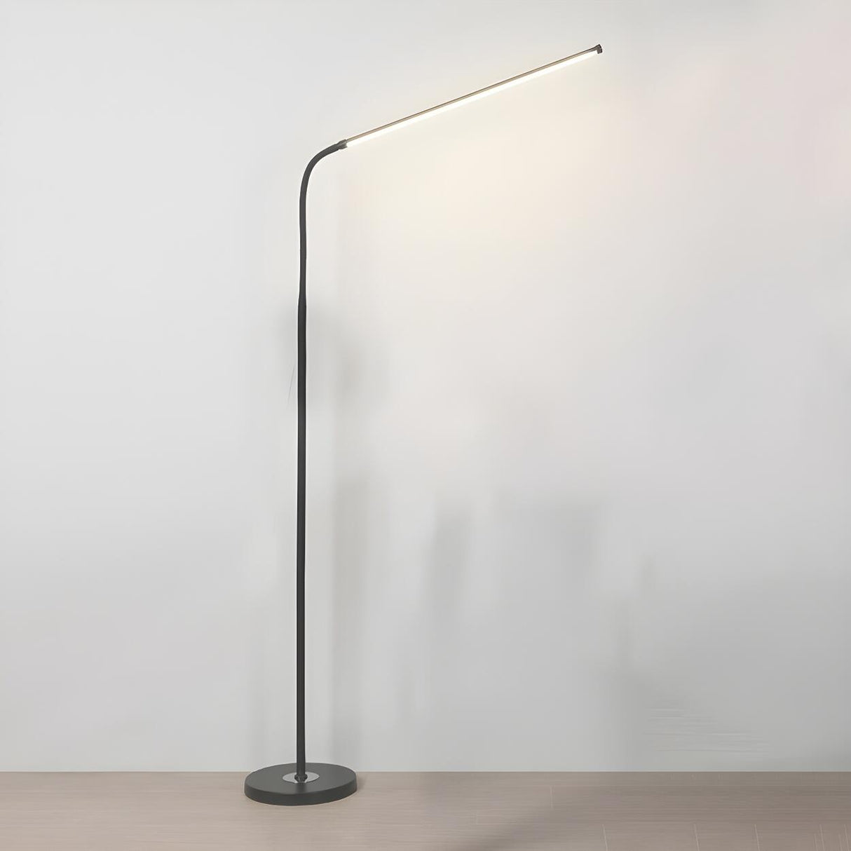 Adjustable Minimalist Linear LED Reading Floor Lamp Image - 3