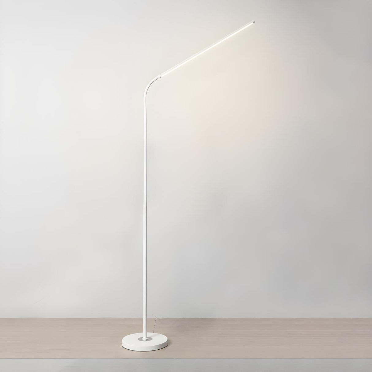 Adjustable Minimalist Linear LED Reading Floor Lamp Image - 7