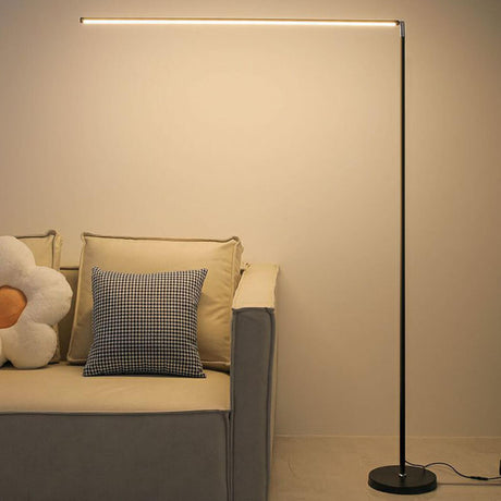 Adjustable Minimalist Metal Linear LED Floor Lamp Image - 2