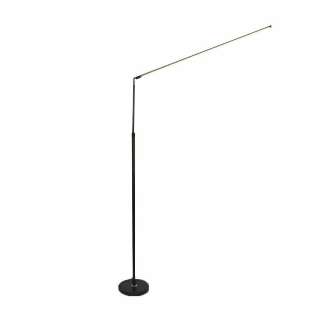 Adjustable Minimalist Metal Linear LED Floor Lamp Image - 8